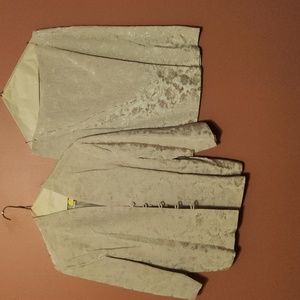 Pink & cream dressy skirt suit size 16